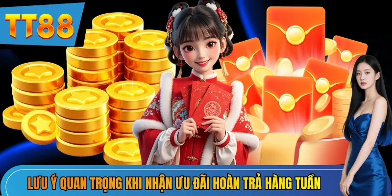 Lưu ý quan trọng khi nhận ưu đãi hoàn trả hàng tuần